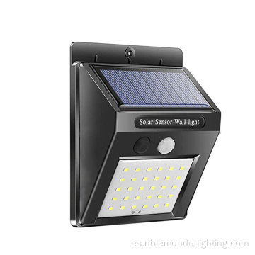 Sensor LED PIR Solar Energía solar Luz de pared de pared